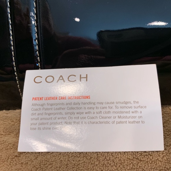 Coach black patent leather bag - Picture 6 of 8